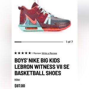 Lebron witness Nike basketball shoes - big kid/boys size 5Y